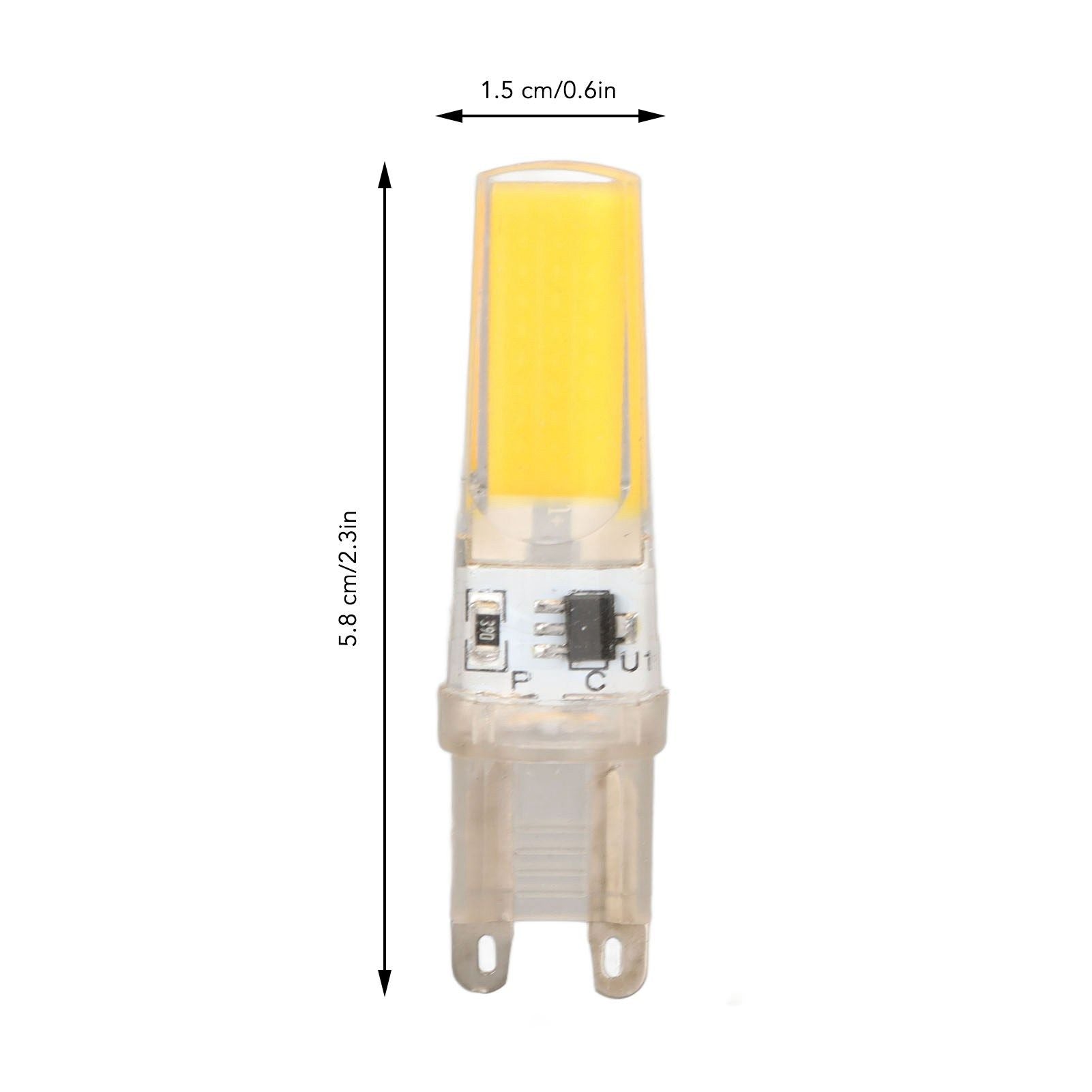 6pcs G9 LED Light Bulb COB Dimmable Professional G9 LED Bulb Replacement for Wall Lamps Table Lamps 220V Warm V1294-YM0523-3119220066112