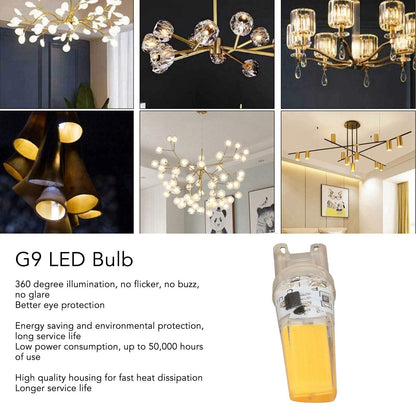 6pcs G9 LED Light Bulb COB Dimmable Professional G9 LED Bulb Replacement for Wall Lamps Table Lamps 220V Warm V1294-YM0523-3119220066112