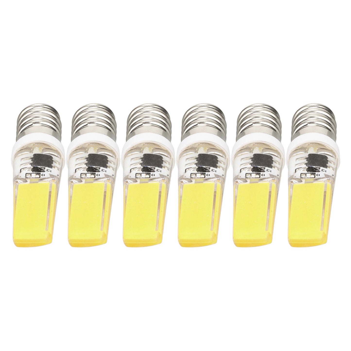 6PCS E14 COB Lamp Bulb Mini 360 Degree Lighting Heat Sinking Silicone Anti Glare for Chandelier Ceiling Light V1294-YM0523-3119220066211