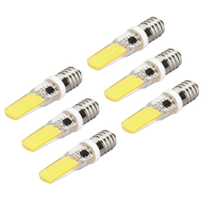 6PCS E14 COB Lamp Bulb Mini 360 Degree Lighting Heat Sinking Silicone Anti Glare for Chandelier Ceiling Light V1294-YM0523-3119220066211