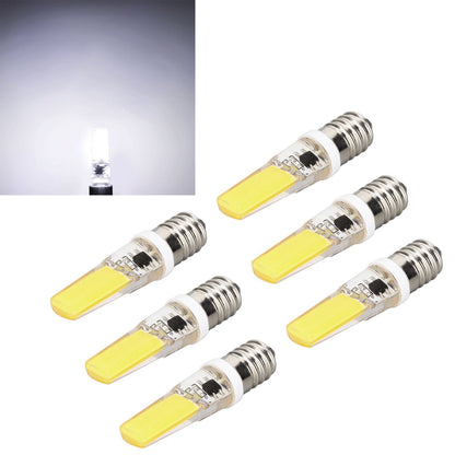 6PCS E14 COB Lamp Bulb Mini 360 Degree Lighting Heat Sinking Silicone Anti Glare for Chandelier Ceiling Light V1294-YM0523-3119220066211