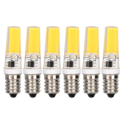 6PCS E14 COB Lamp Bulb Mini 360 Degree Lighting Heat Sinking Silicone Anti Glare for Chandelier Ceiling Light V1294-YM0523-3119220066212