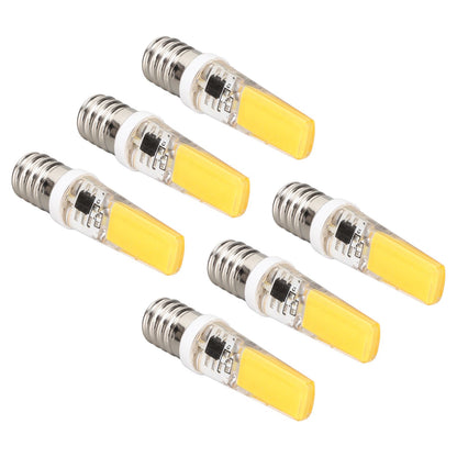 6PCS E14 COB Lamp Bulb Mini 360 Degree Lighting Heat Sinking Silicone Anti Glare for Chandelier Ceiling Light V1294-YM0523-3119220066212