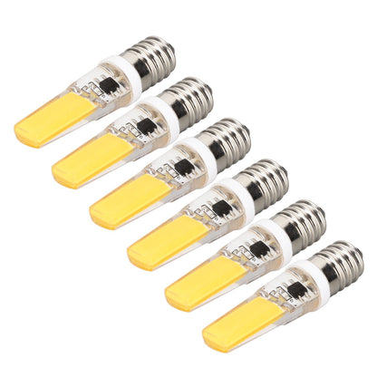 6PCS E14 COB Lamp Bulb Mini 360 Degree Lighting Heat Sinking Silicone Anti Glare for Chandelier Ceiling Light V1294-YM0523-3119220066212