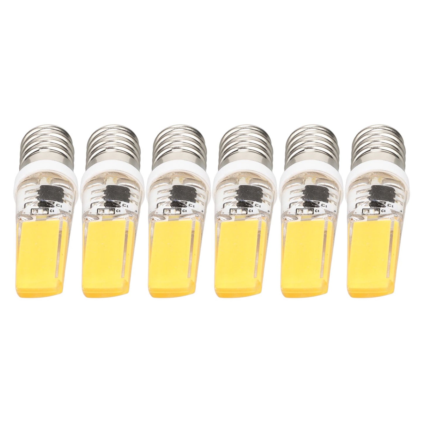 6PCS E14 COB Lamp Bulb Mini 360 Degree Lighting Heat Sinking Silicone Anti Glare for Chandelier Ceiling Light V1294-YM0523-3119220066212