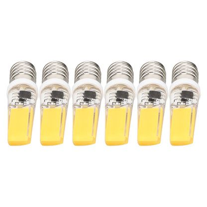 6PCS E14 COB Lamp Bulb Mini 360 Degree Lighting Heat Sinking Silicone Anti Glare for Chandelier Ceiling Light V1294-YM0523-3119220066212
