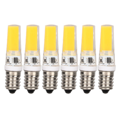 6PCS E14 COB Lamp Bulb Mini 360 Degree Lighting Heat Sinking Silicone Anti Glare for Chandelier Ceiling Light V1294-YM0523-3119220066212