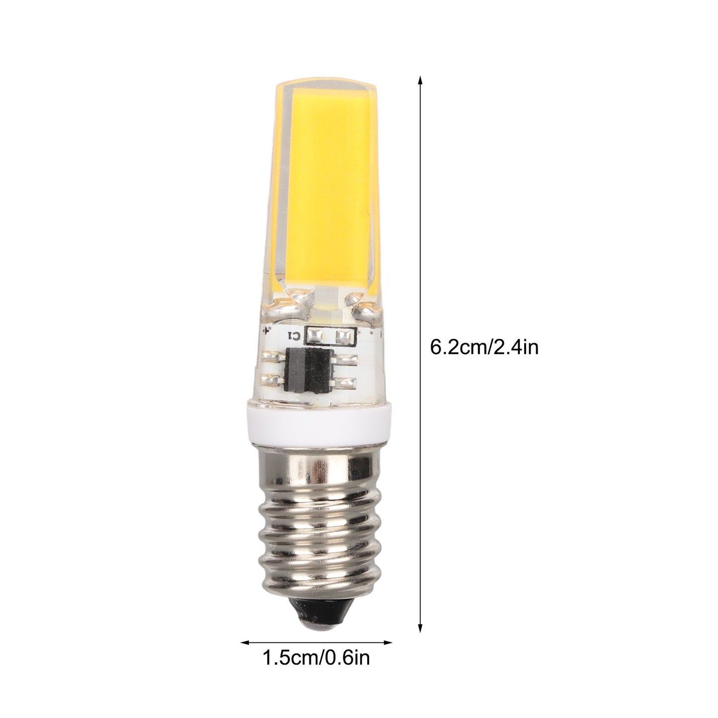 6PCS E14 COB Lamp Bulb Mini 360 Degree Lighting Heat Sinking Silicone Anti Glare for Chandelier Ceiling Light V1294-YM0523-3119220066212