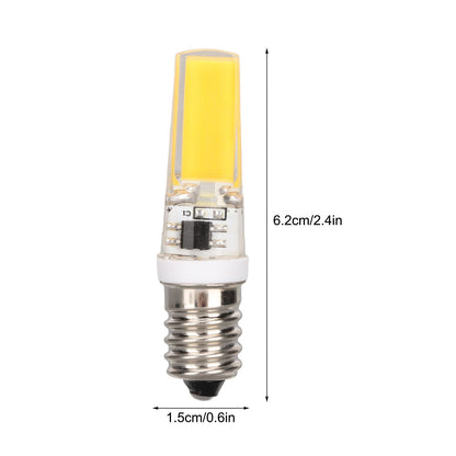 6PCS E14 COB Lamp Bulb Mini 360 Degree Lighting Heat Sinking Silicone Anti Glare for Chandelier Ceiling Light V1294-YM0523-3119220066212
