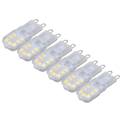 G9 Bulb Dimmable Eye Protection Energy Saving 14 LEDs 3W Light Bulb for Chandelier Table Lamp 6pcs White V1294-YM0523-3119220066311