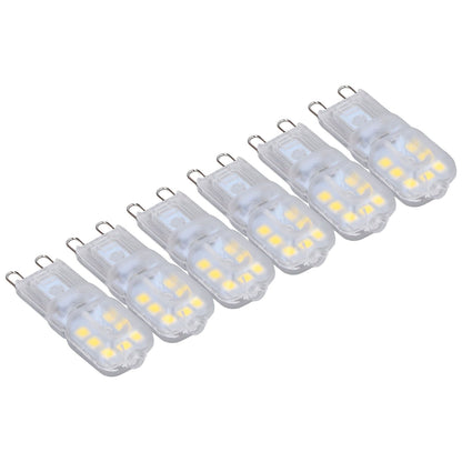 G9 Bulb Dimmable Eye Protection Energy Saving 14 LEDs 3W Light Bulb for Chandelier Table Lamp 6pcs White V1294-YM0523-3119220066311