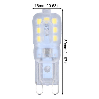 G9 Bulb Dimmable Eye Protection Energy Saving 14 LEDs 3W Light Bulb for Chandelier Table Lamp 6pcs White V1294-YM0523-3119220066311