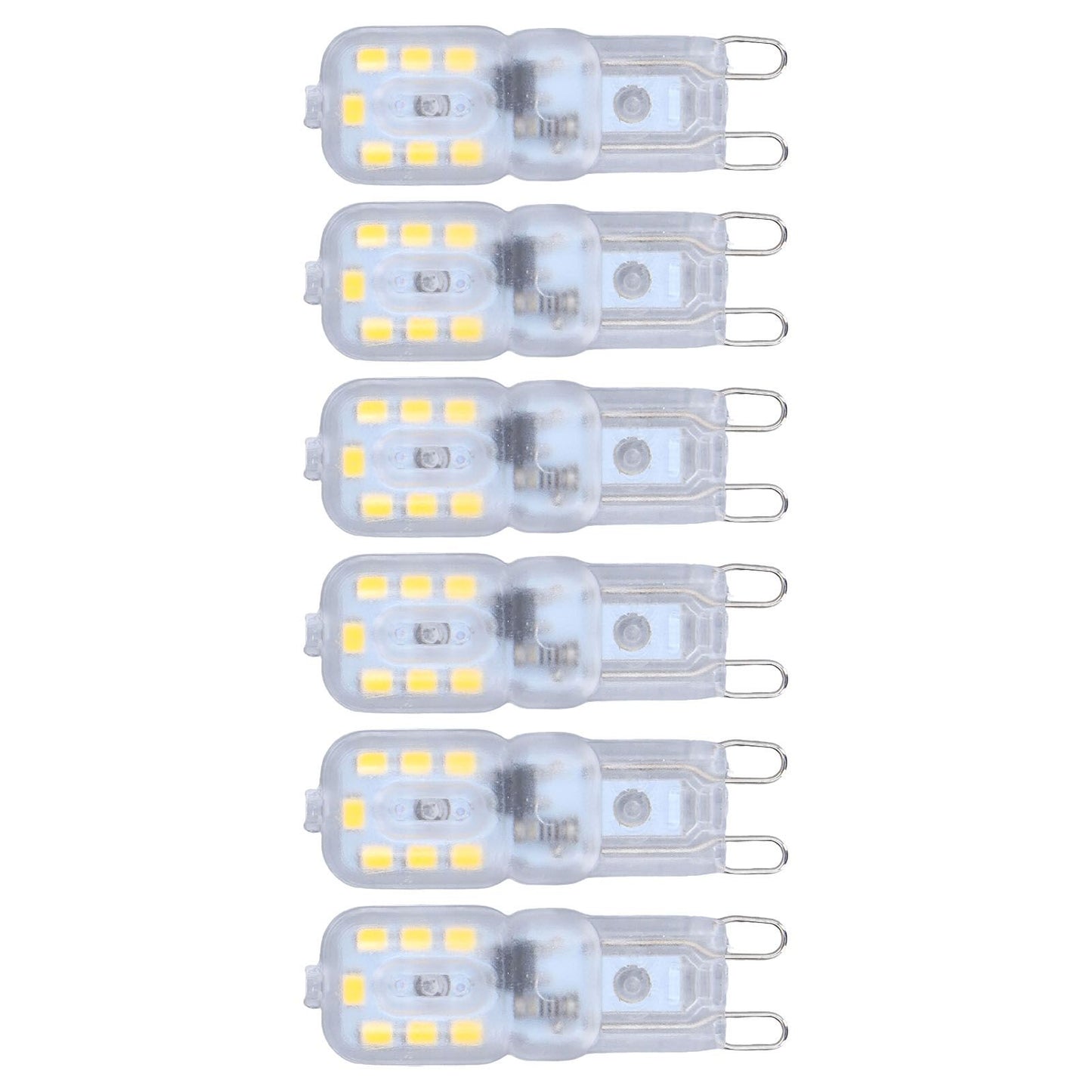 G9 Bulb Dimmable Eye Protection Energy Saving 14 LEDs 3W Light Bulb for Chandelier Table Lamp 6pcs Natural V1294-YM0523-3119220066315