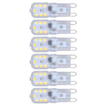 G9 Bulb Dimmable Eye Protection Energy Saving 14 LEDs 3W Light Bulb for Chandelier Table Lamp 6pcs Natural V1294-YM0523-3119220066315