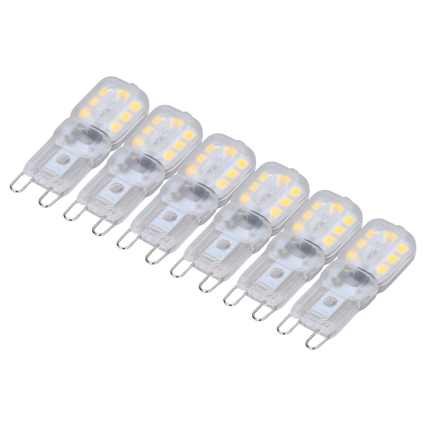 G9 Bulb Dimmable Eye Protection Energy Saving 14 LEDs 3W Light Bulb for Chandelier Table Lamp 6pcs Natural V1294-YM0523-3119220066315
