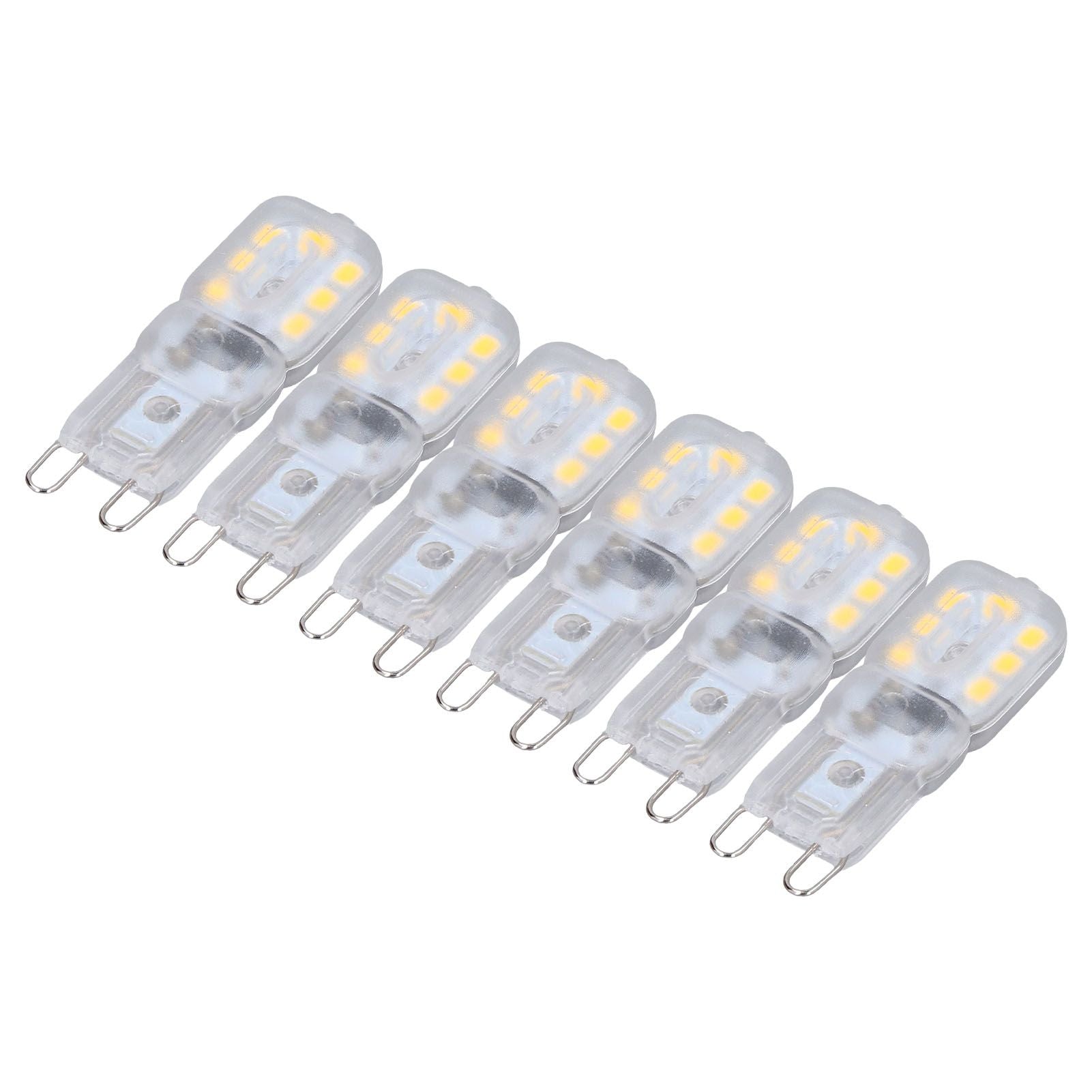G9 Bulb Dimmable Eye Protection Energy Saving 14 LEDs 3W Light Bulb for Chandelier Table Lamp 6pcs Natural V1294-YM0523-3119220066315