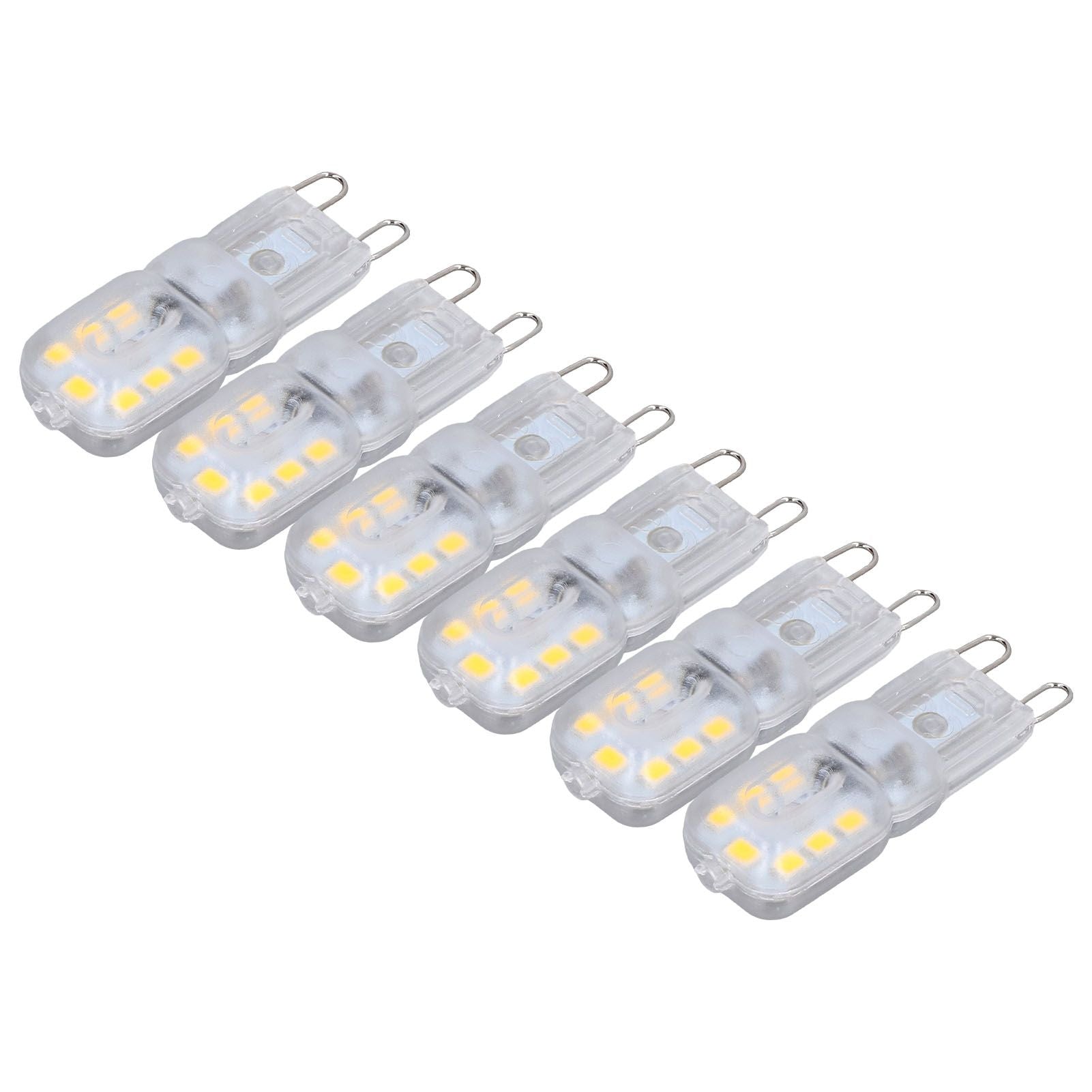G9 Bulb Dimmable Eye Protection Energy Saving 14 LEDs 3W Light Bulb for Chandelier Table Lamp 6pcs Natural V1294-YM0523-3119220066315