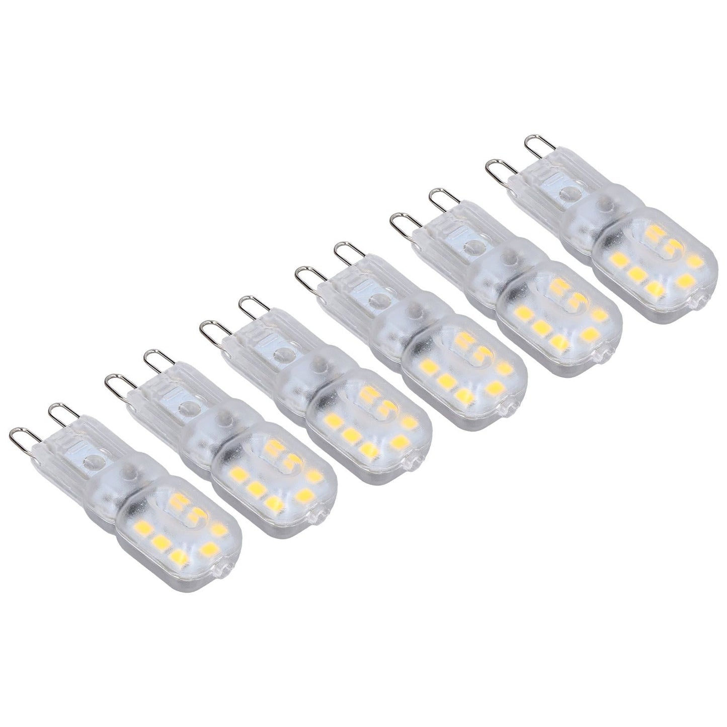 G9 Bulb Dimmable Eye Protection Energy Saving 14 LEDs 3W Light Bulb for Chandelier Table Lamp 6pcs Natural V1294-YM0523-3119220066315