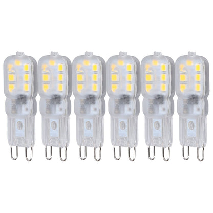 G9 Bulb Dimmable Eye Protection Energy Saving 14 LEDs 3W Light Bulb for Chandelier Table Lamp 6pcs Natural V1294-YM0523-3119220066315