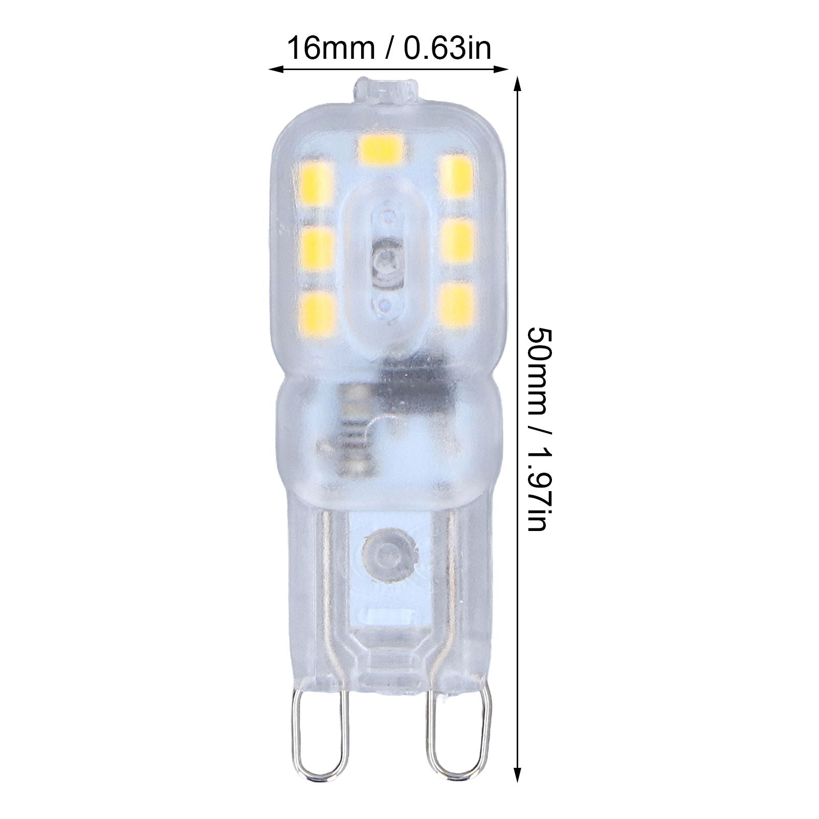 G9 Bulb Dimmable Eye Protection Energy Saving 14 LEDs 3W Light Bulb for Chandelier Table Lamp 6pcs Natural V1294-YM0523-3119220066315