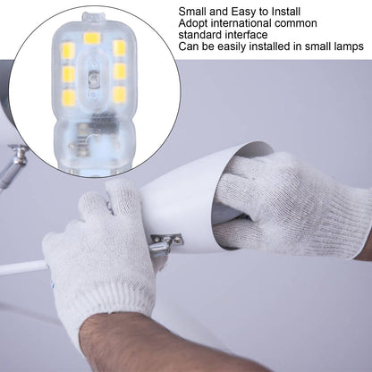 G9 Bulb Dimmable Eye Protection Energy Saving 14 LEDs 3W Light Bulb for Chandelier Table Lamp 6pcs Natural V1294-YM0523-3119220066315