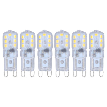 G9 Bulb Dimmable Eye Protection Energy Saving 14 LEDs 3W Light Bulb for Chandelier Table Lamp 6pcs Natural V1294-YM0523-3119220066316