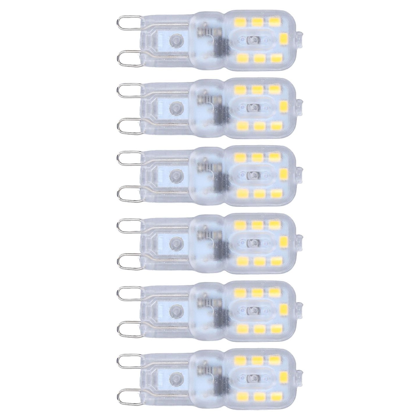 G9 Bulb Dimmable Eye Protection Energy Saving 14 LEDs 3W Light Bulb for Chandelier Table Lamp 6pcs Natural V1294-YM0523-3119220066316
