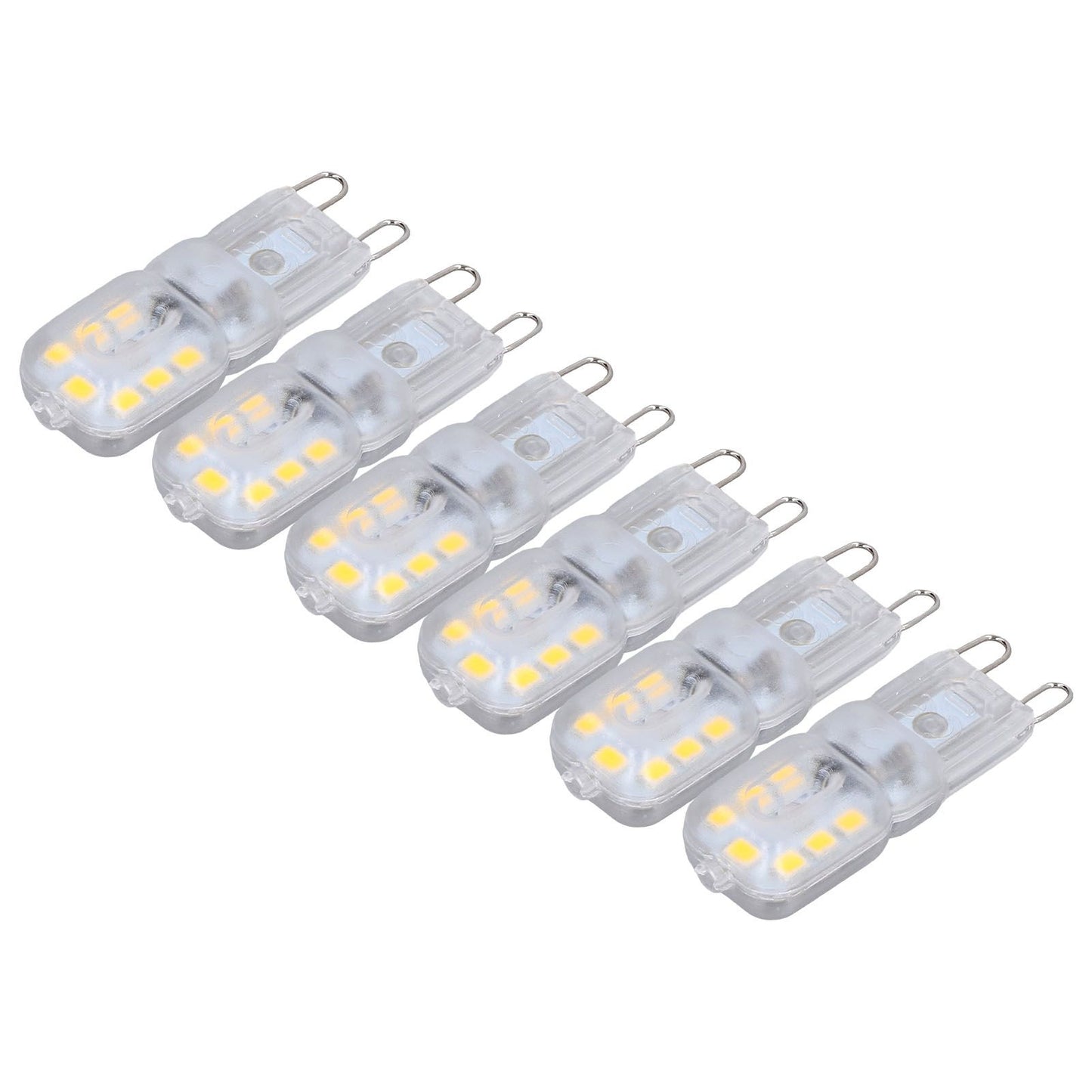 G9 Bulb Dimmable Eye Protection Energy Saving 14 LEDs 3W Light Bulb for Chandelier Table Lamp 6pcs Natural V1294-YM0523-3119220066316