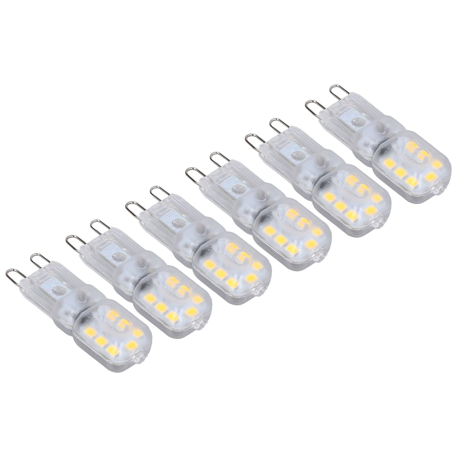 G9 Bulb Dimmable Eye Protection Energy Saving 14 LEDs 3W Light Bulb for Chandelier Table Lamp 6pcs Natural V1294-YM0523-3119220066316