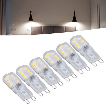 G9 Bulb Dimmable Eye Protection Energy Saving 14 LEDs 3W Light Bulb for Chandelier Table Lamp 6pcs Natural V1294-YM0523-3119220066316