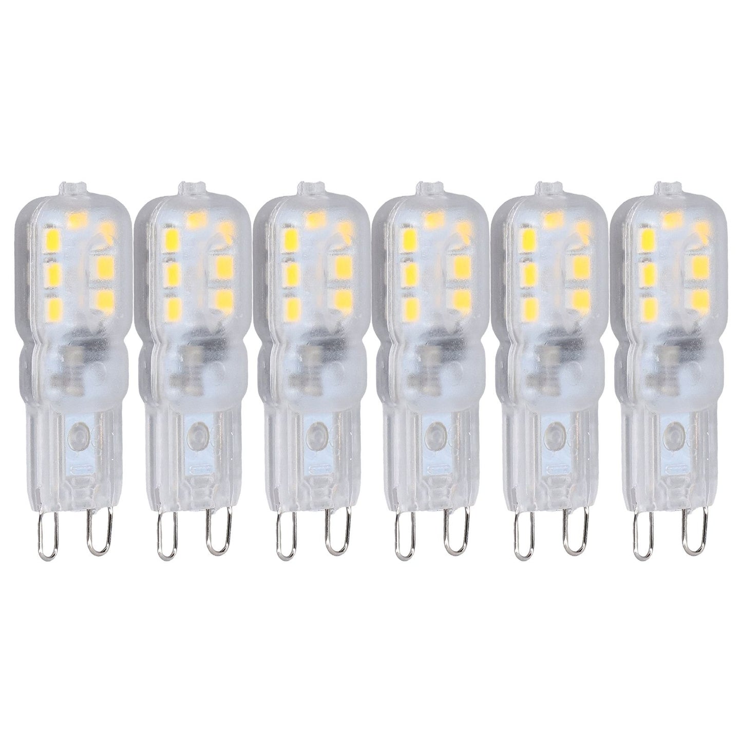 G9 Bulb Dimmable Eye Protection Energy Saving 14 LEDs 3W Light Bulb for Chandelier Table Lamp 6pcs Natural V1294-YM0523-3119220066316