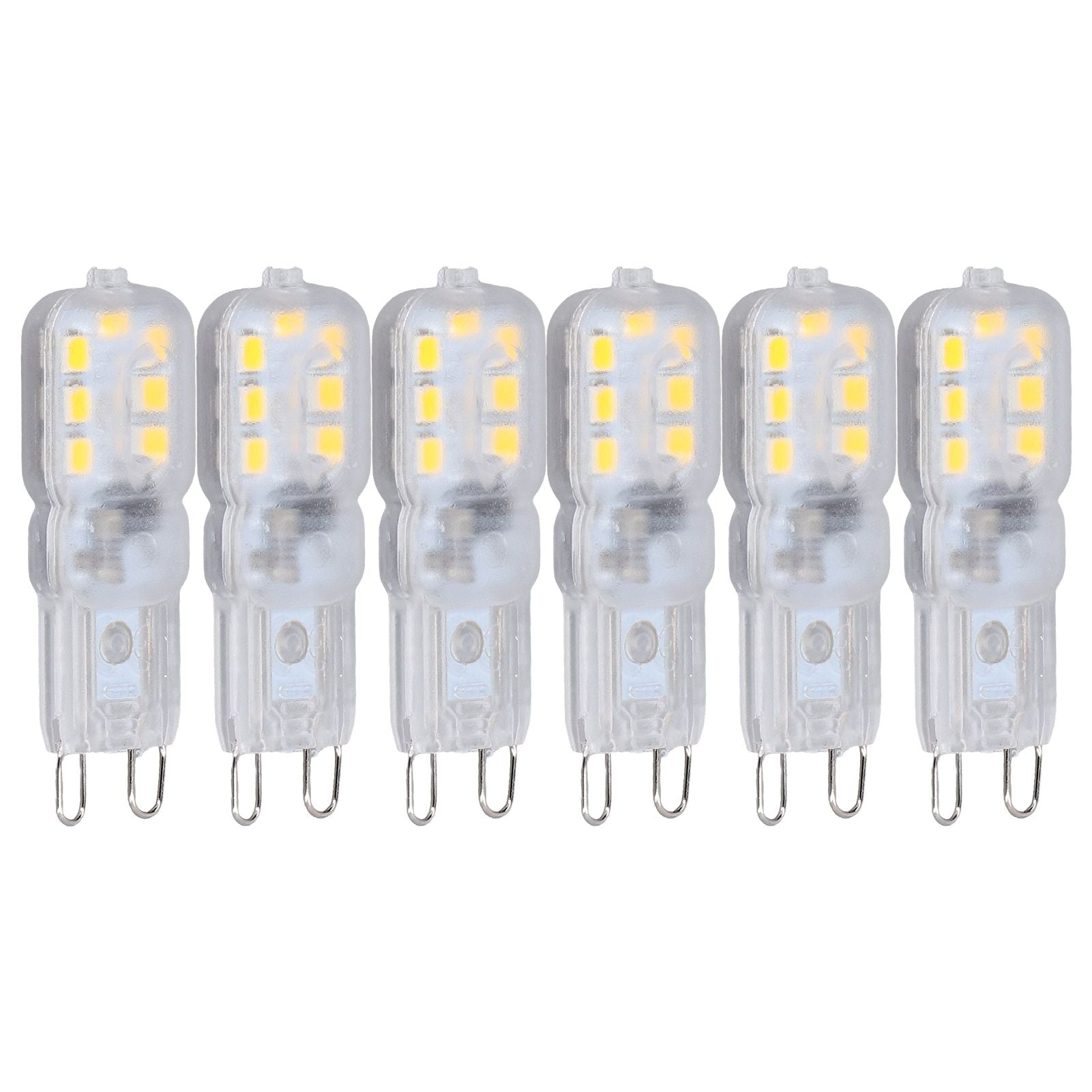 G9 Bulb Dimmable Eye Protection Energy Saving 14 LEDs 3W Light Bulb for Chandelier Table Lamp 6pcs Natural V1294-YM0523-3119220066316