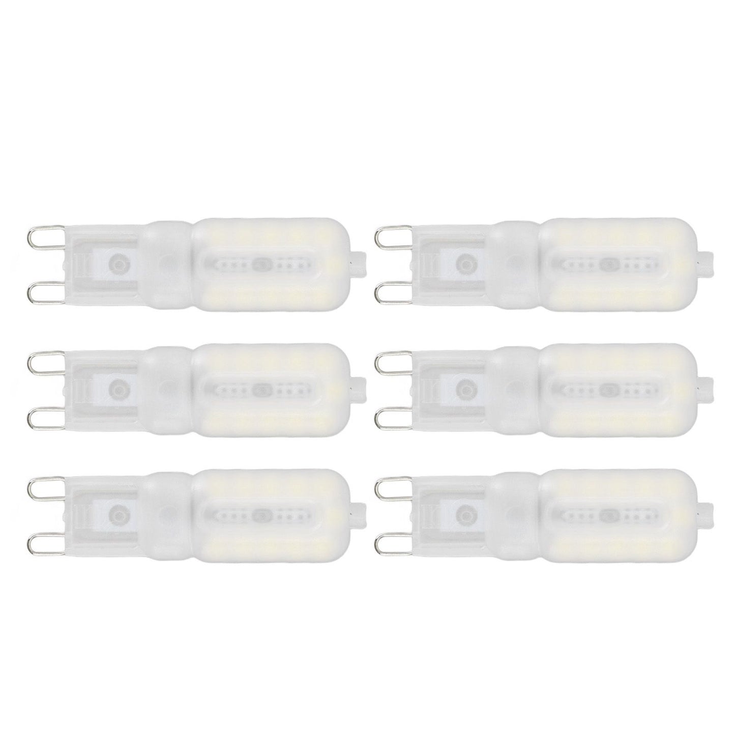 G9 Light Bulb Dimmable Eye Protection Energy Saving 5W 22 LED Small Bulbs for Ceiling Lamp Desk Lamp 6pcs V1294-YM0523-3119220066411