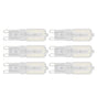 G9 Light Bulb Dimmable Eye Protection Energy Saving 5W 22 LED Small Bulbs for Ceiling Lamp Desk Lamp 6pcs V1294-YM0523-3119220066411