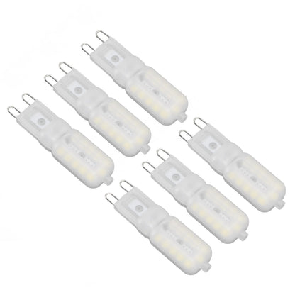 G9 Light Bulb Dimmable Eye Protection Energy Saving 5W 22 LED Small Bulbs for Ceiling Lamp Desk Lamp 6pcs V1294-YM0523-3119220066411