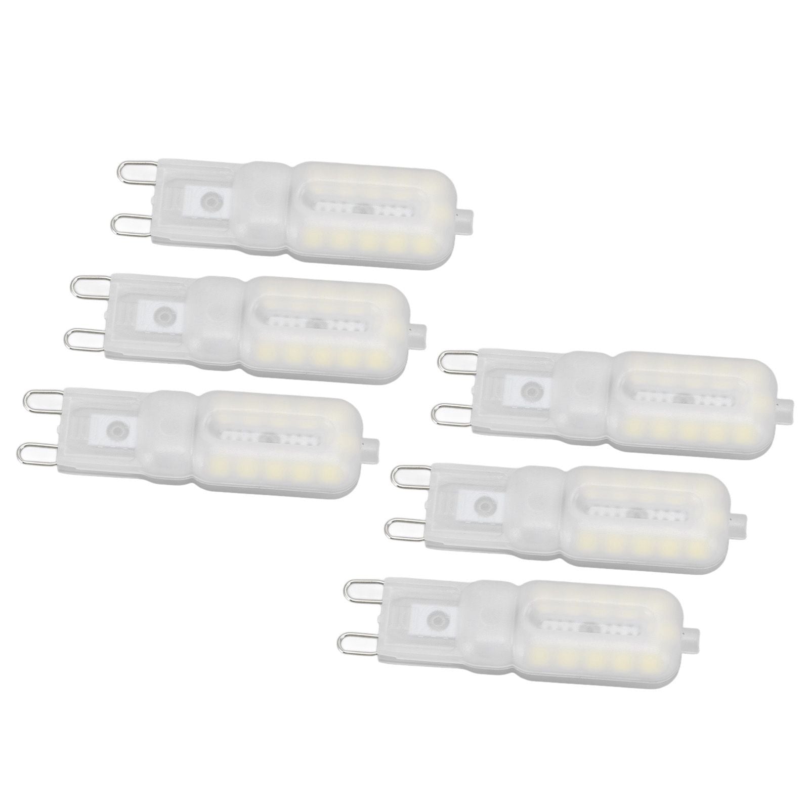 G9 Light Bulb Dimmable Eye Protection Energy Saving 5W 22 LED Small Bulbs for Ceiling Lamp Desk Lamp 6pcs V1294-YM0523-3119220066411