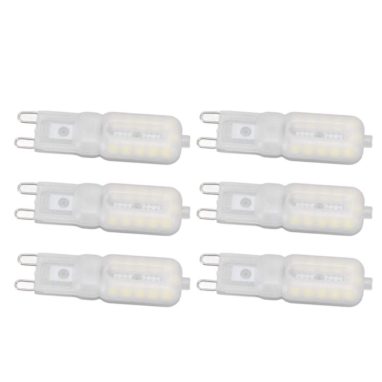 G9 Light Bulb Dimmable Eye Protection Energy Saving 5W 22 LED Small Bulbs for Ceiling Lamp Desk Lamp 6pcs V1294-YM0523-3119220066411