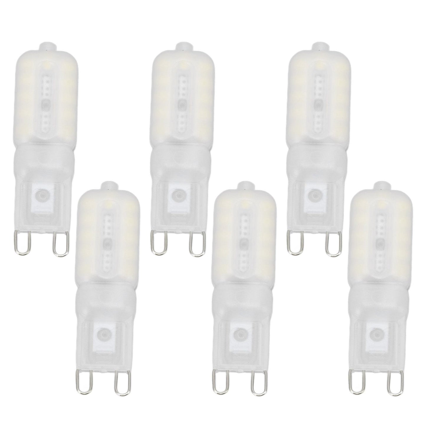 G9 Light Bulb Dimmable Eye Protection Energy Saving 5W 22 LED Small Bulbs for Ceiling Lamp Desk Lamp 6pcs V1294-YM0523-3119220066411