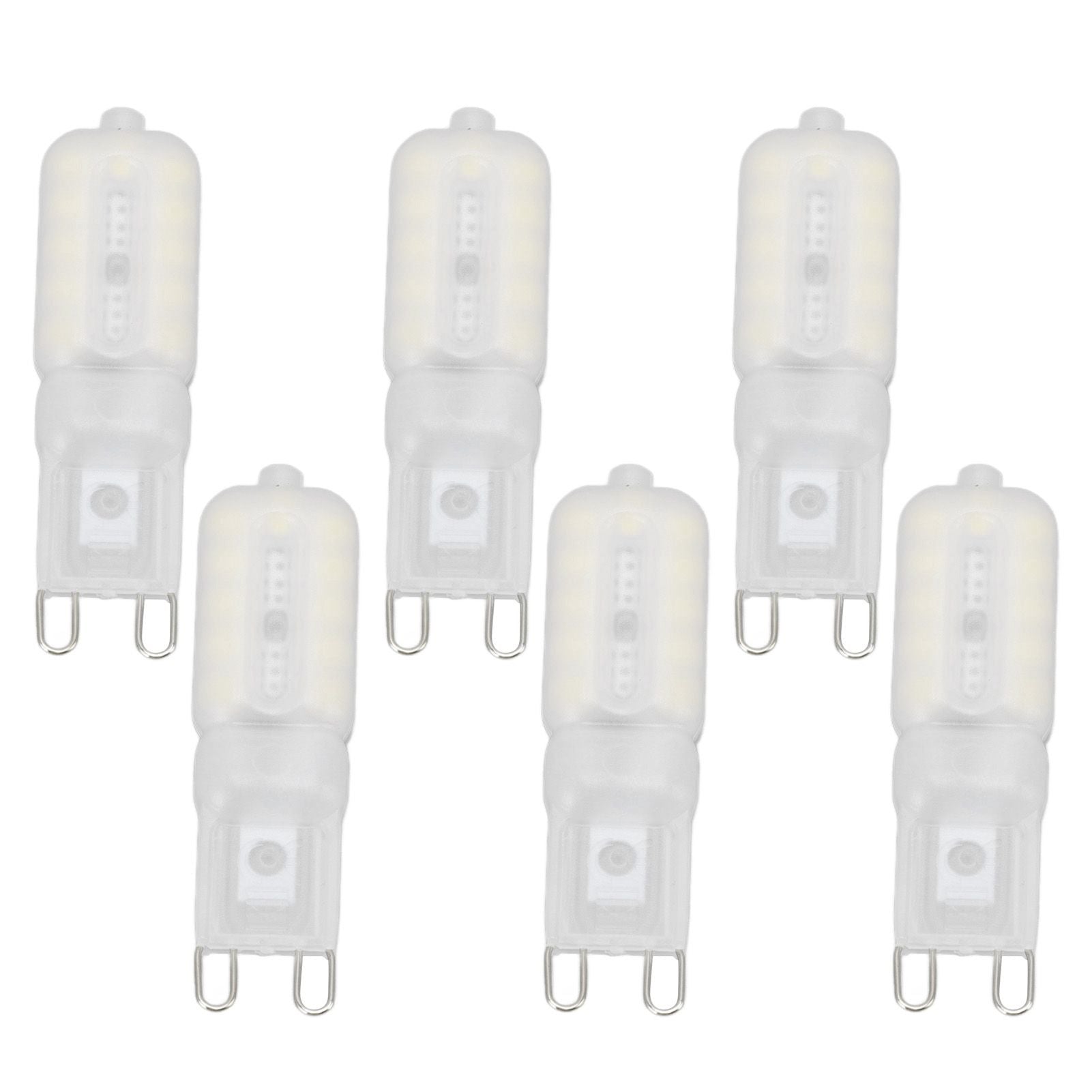 G9 Light Bulb Dimmable Eye Protection Energy Saving 5W 22 LED Small Bulbs for Ceiling Lamp Desk Lamp 6pcs V1294-YM0523-3119220066411