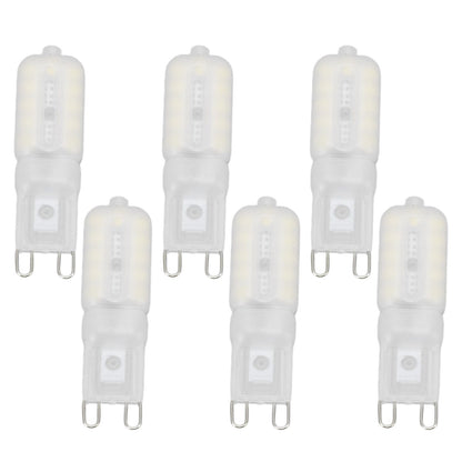 G9 Light Bulb Dimmable Eye Protection Energy Saving 5W 22 LED Small Bulbs for Ceiling Lamp Desk Lamp 6pcs V1294-YM0523-3119220066411