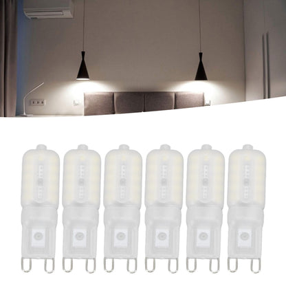 G9 Light Bulb Dimmable Eye Protection Energy Saving 5W 22 LED Small Bulbs for Ceiling Lamp Desk Lamp 6pcs V1294-YM0523-3119220066411
