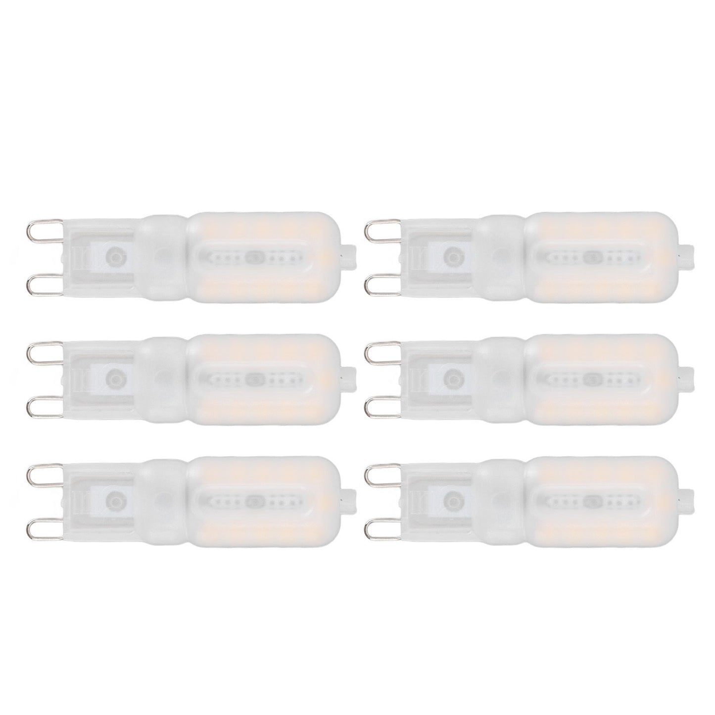 G9 Light Bulb Dimmable Eye Protection Energy Saving 5W 22 LED Small Bulbs for Ceiling Lamp Desk Lamp 6pcs V1294-YM0523-3119220066413