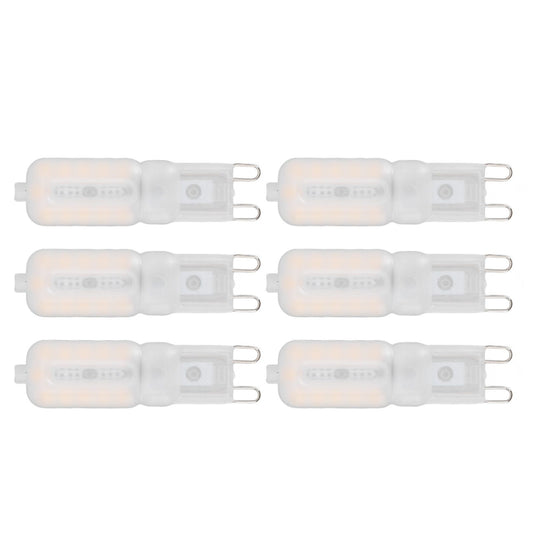 G9 Light Bulb Dimmable Eye Protection Energy Saving 5W 22 LED Small Bulbs for Ceiling Lamp Desk Lamp 6pcs V1294-YM0523-3119220066413