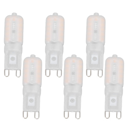 G9 Light Bulb Dimmable Eye Protection Energy Saving 5W 22 LED Small Bulbs for Ceiling Lamp Desk Lamp 6pcs V1294-YM0523-3119220066413