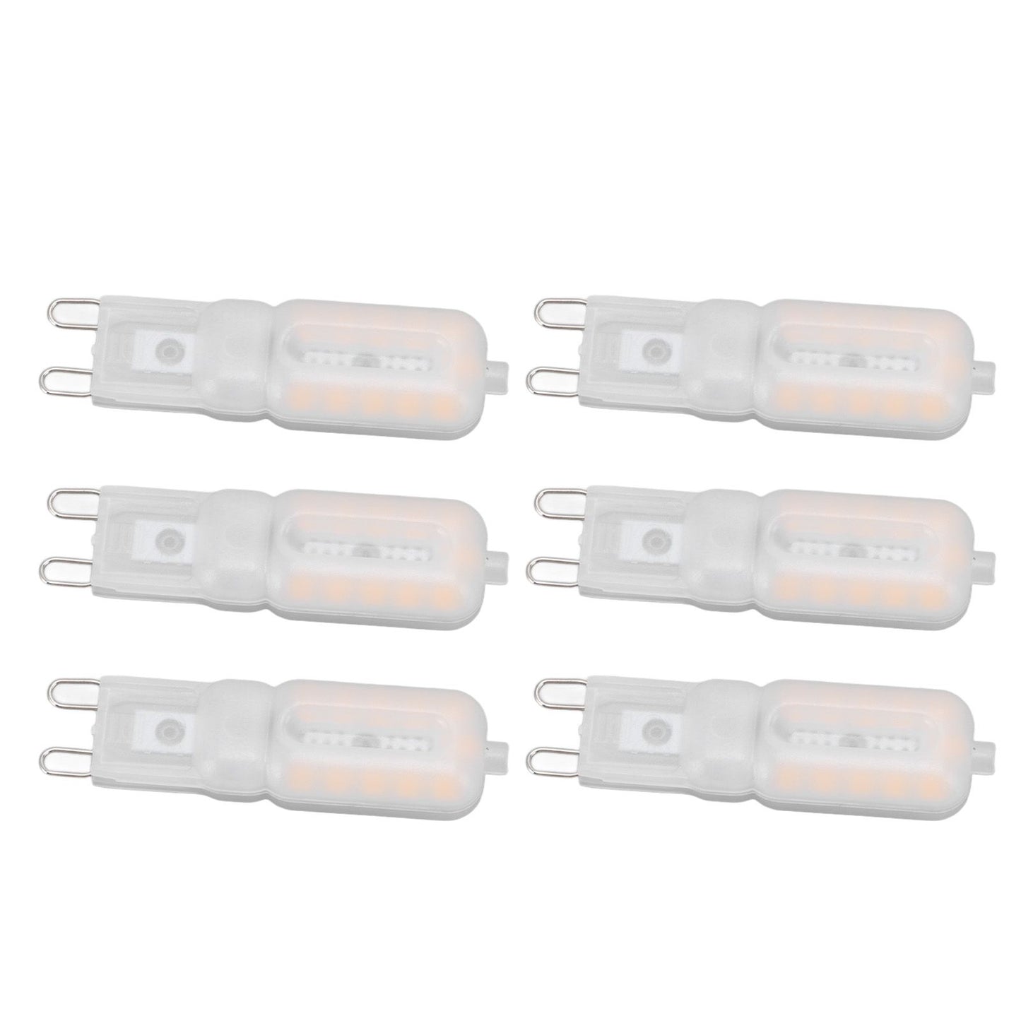 G9 Light Bulb Dimmable Eye Protection Energy Saving 5W 22 LED Small Bulbs for Ceiling Lamp Desk Lamp 6pcs V1294-YM0523-3119220066413
