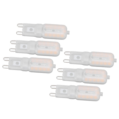 G9 Light Bulb Dimmable Eye Protection Energy Saving 5W 22 LED Small Bulbs for Ceiling Lamp Desk Lamp 6pcs V1294-YM0523-3119220066413