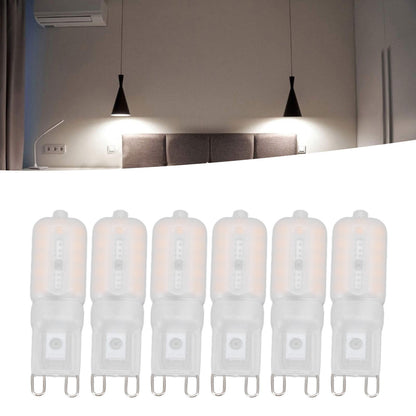 G9 Light Bulb Dimmable Eye Protection Energy Saving 5W 22 LED Small Bulbs for Ceiling Lamp Desk Lamp 6pcs V1294-YM0523-3119220066413
