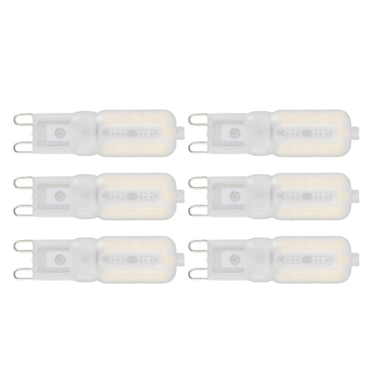 G9 Light Bulb Dimmable Eye Protection Energy Saving 5W 22 LED Small Bulbs for Ceiling Lamp Desk Lamp 6pcs V1294-YM0523-3119220066415