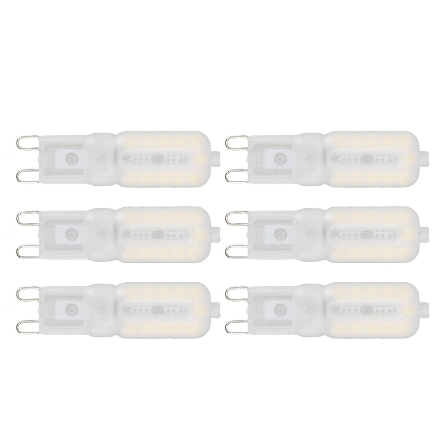 G9 Light Bulb Dimmable Eye Protection Energy Saving 5W 22 LED Small Bulbs for Ceiling Lamp Desk Lamp 6pcs V1294-YM0523-3119220066416