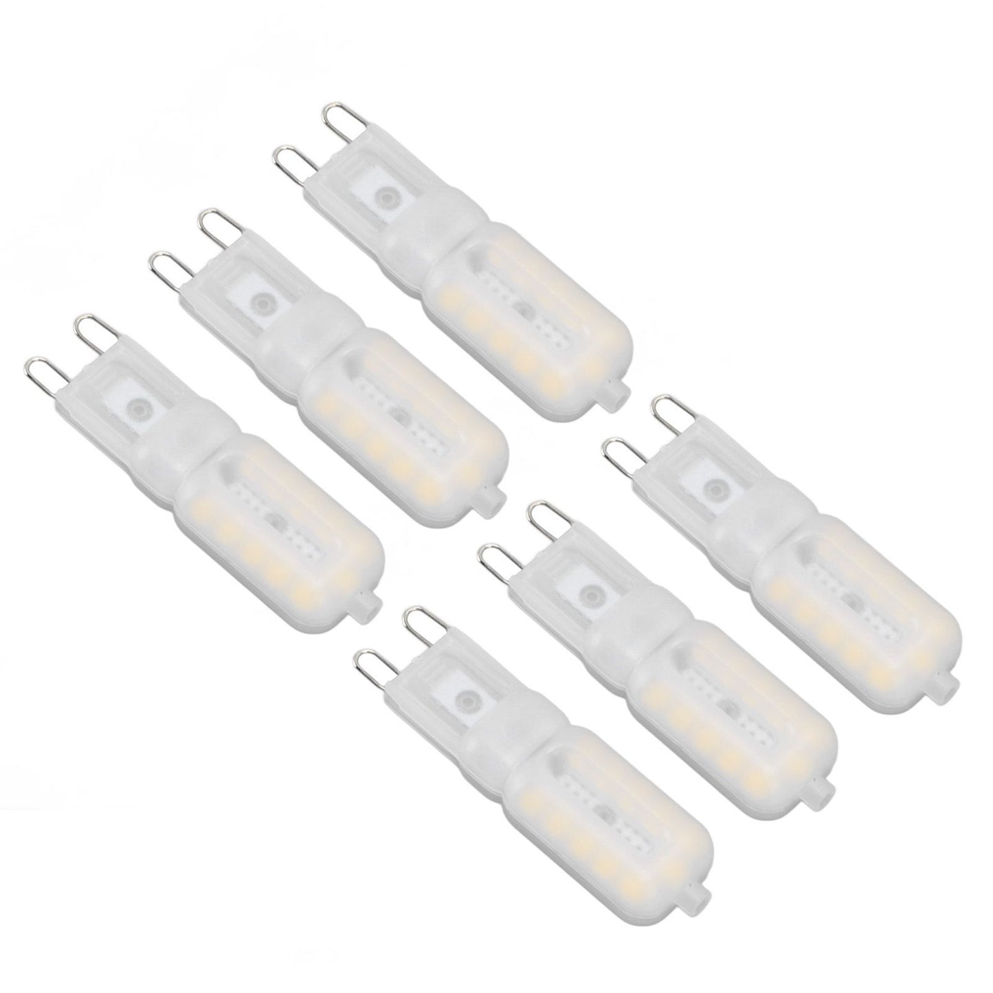 G9 Light Bulb Dimmable Eye Protection Energy Saving 5W 22 LED Small Bulbs for Ceiling Lamp Desk Lamp 6pcs V1294-YM0523-3119220066416